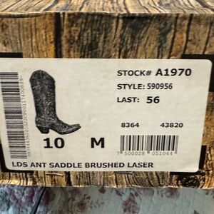 Brushed Laser Heeled Boots - Black